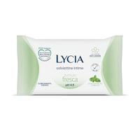 Lycia, Toallitas Intime, fórmula fresca, con acción antiolores, tejido ecológico 0% plástico, desechable en el inodoro, fórmula con extracto de menta, clínicamente probadas, pH 4,5, 12 unidades