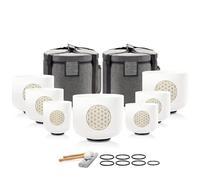 Lycrystal Singing Bowl 432 Hz Chakra 7PCS of 6-12 Inch Flower of Life Sound Bowl Meditation Set for Healing,Free 2 PCS Travel Carry Case Bag.