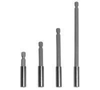 LYCXAMES Portapuntas magnético largo 60 mm 75 mm 100 mm 150 mm, 4 unidades, acero al carbono, vástago cilíndrico, madera, metal, plástico