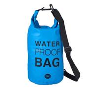 Lydnkim Bolsa impermeable 2L/5L/10L/20L - Dry Bag de PVC con cierre enrollado y correa ajustable para kayak, barco, natación, camping, pesca, senderismo y deportes acuáticos, azul, 20L-Sangles doubles