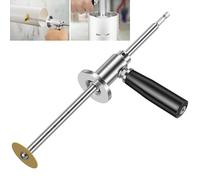 LYDODOKA Cortador de tubos interior para cortador de tubos de PVC, herramientas de corte interior de fontanería de acero inoxidable con rueda de corte de grano de diamante y mango, profundidad de