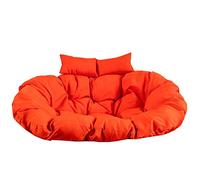 LYDREAM Cojín colgante para silla de hamaca de huevo, cojines de asiento para 2 personas, cojines grandes para silla individual en forma de nido, almohada gruesa y suave de color sólido para respaldo