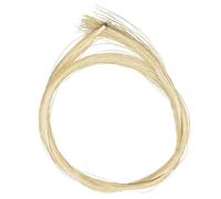 LYEAA 1 Hank - Arco de violín de repuesto para arco de violín sin blanquear, pelo blanco para arco de violín de 4/4 3/4 1/2 1/4 1/8