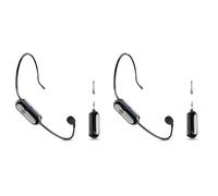 LYEAA 2.4G Auriculares con micrófono inalámbrico y Sistema de micrófono de Mano para Profesores, Artistas escénicos, Instructores de Fitness