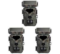 LYEAA 20MP Cámara de rastreo Solar Impermeable 1080P Monitoreo de Vida Silvestre Cámara de fotografía y Video Cámara de grabación