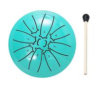 Lyeaa 4 pulgadas 8 notas tambor de lengua de acero para curación de sonido y meditación 8 notas tambor de lengua de acero