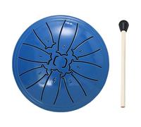 LYEAA 4 pulgadas 8 notas Tambre de acero Tambre de handpan Druming Percusion Instruments (azul)