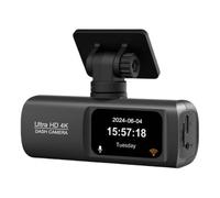 LYEAA 4K Dash CAM para cámaras de automóviles, Lente Dual, WiFi Incorporado, Monitor de estacionamiento Las 24 Horas, Pantalla IPS de 1,47 Pulgadas, admite 256 GB como máximo