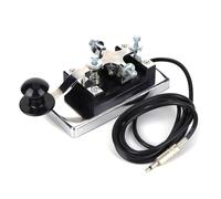 LYEAA Acero inoxidable código morse CW entrenador aprendiz telégrafo CW radio de onda corta CW telégrafo clave de onda corta radio comunicación ayuda de enseñanza