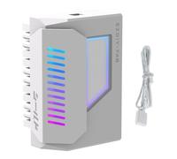 LYEAA Adaptador de corriente ATX de 24 pines de 180 grados con luz ARGB para fuente de alimentación de placa base