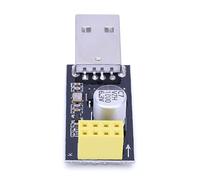 LYEAA Adaptador USB a ESP8266 WiFi Módulo Soporte Windows Systems ESP01 Programador Adaptador 1000uF Condensador de estado sólido (Adaptador)