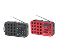 LYEAA Altavoces Bluetooth inalámbricos con tarjeta USB TF, receptor de radio FM, batería recargable solar, altavoz de radio digital