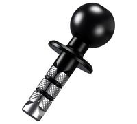 LYEAA Base de vástago de horquilla negra de 17 mm y 25 mm para motocicleta, aleación de aluminio, soporte de teléfono para bicicleta, antirrobo, barra de horquilla delantera para motocicleta (25 mm)
