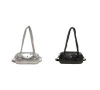 LYEAA Bolsa de axila de cuero de cuero PU Bolsa de hombro para bolsos de viaje y salidas casuales.