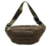 Lyeaa Bolsa de Cintura Acolchada Bolsa de Cofre de Moda Correa Ajustable Paquete ENTIGA LANGRA Capacidad CANACURA Fanny Pack Cierre de Viaje al Aire Libre (Ejército Verde)