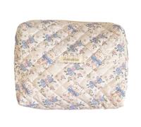 LYEAA Bolsa de Maquillaje de algodón de Gran Capacidad, Estuche de Viaje para cosméticos, Bolsa de Almacenamiento de cosméticos portátil para Mujer, Bolsa de Maquillaje para cosméticos, broc