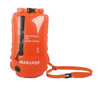 LYEAA Bolsa inflable de 20 litros para salvar vidas, altamente visible, IPX7, impermeable, salvavidas, flotador, flotador de seguridad y bolsa seca para nadadores de aguas abiertas
