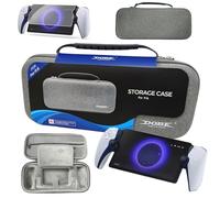 LYEAA Bolsa portátil Compatible con Portal PS5, Bolsa de Portal PS rígida anticaída con Bolsillo de Malla | Película protectora HD Portal | Funda de TPU para accesorios PS Portal