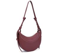 LYEAA, bolso de hombro con forma de media luna para mujer, cierre de cremallera, bolso cruzado Simple, bolso Vintage de Color sólido, bolso diario para mujer