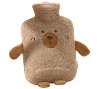 LYEAA Bonita bolsa de agua caliente de 500 ml/1000 ml, calentador de manos de felpa para el hombro, extraíble, cálido, paquete caliente instantáneo con funda de felpa, botella de agua caliente grande,
