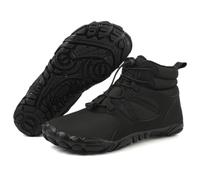 LYEAA Botas de Nieve de Invierno Zapatillas de Deporte para Correr de Invierno Botas de Tobillo Engrosadas Antideslizantes Botas Altas Impermeables para Viajes Escalada Senderismo (Negro 38)