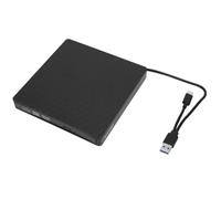 LYEAA Caja de Unidad óptica móvil para computadora Grabadora de CD DVD RW de Interfaz Dual - Unidad óptica USB 3.0 Tipo-C PC
