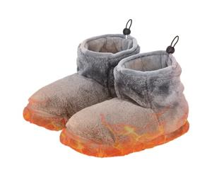 LYEAA Calentador de pies USB Zapatos de calefacción de Invierno Calentador de pies calentado Recargable Zapatilla de Calentamiento de Invierno para Hombres y Mujeres Dormitorio Interior del