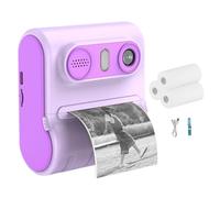 LYEAA Cámara Digital de impresión instantánea de Doble Lente de MP para niños - Vídeo 1080P, Pantalla de 2,4 Pulgadas y Paquete de Papel fotográfico