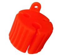 LYEAA Caña de Pescar Bola Fija Caña de Pescar anticolisión Proteger Bola Silicona portátil para Accesorios de caña de Pescar (Naranja)