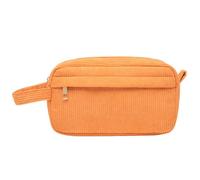 LYEAA Case de Pana Caja de Maquillaje Bolsa de Gran Capacidad para Adultos Adolescentes (Naranja)