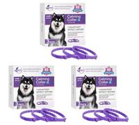 LYEAA Collar calmante para Mascotas - Feromona Natural, reducción del estrés y la ansiedad, Paquete de 3/4