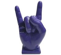 LYEAA creative hand tambor stand resin thumsticks stand stand de tope de baqueta Rack Decoración del hogar Regalo divertido para Drummer (púrpura)