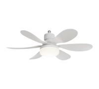 LYEAA E26/27 Ventilador de enchufe Luz LED Bombilla de repuesto/Ventilador de techo con control remoto 40W/30W Luz cálida Ventilador de techo Regulable 3 velocidades Temporización para garaj