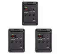 LYEAA Ecualizador de preamplificador de guitarra acústica, sintonizador digital alimentado por batería para Fishman Presys