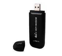 LYEAA Enrutador inalámbrico 4G portátil 4G LTE USB Dongle 150Mbps de alta velocidad de bolsillo móvil WiFi adaptador con ranura para tarjeta SIM para portátiles (negro)
