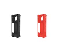LYEAA Funda protectora de silicona para cámara Insta360 X5, duradera, anticaídas, accesorio de cámara compacta, negro y rojo, Funda protectora de silicona para cámara de acción