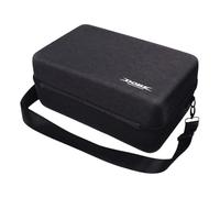 LYEAA Funda rígida de transporte para PS5 Slim con caja de protección a prueba de golpes y correa para el hombro, Black, 11.22x9.45x3.94inch