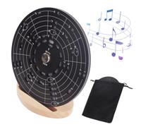 LYEAA Herramienta de melodía de metal círculo redondo de quintas rueda herramienta de acordes de melodía accesorios de transposición de música rueda de acordes para músicos principiantes mus