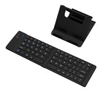LYEAA-Juego de Teclado y ratón, Teclado inalámbrico Plegable, Teclado Bluetooth, Soporte para teléfono y Tableta, 2,4G, para Pad y portátil