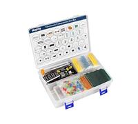 LYEAA Kit de Inicio electrónico actualizado Cables de Puente para Placa de Pruebas Kit de Soldadura PCB Módulo de Fuente de alimentación LED y potenciómetro de Resistencia para Arduino/para