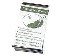 LYEAA Manta térmica de supervivencia de emergencia al aire libre impermeable a prueba de viento cubierta reutilizable