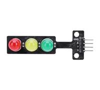 LYEAA Módulo de pantalla LED de semáforo de 5 V, módulo de luz de tráfico de 5 mm, módulo rojo, amarillo y verde para modelo de sistema de semáforo