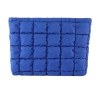 LYEAA Neceser Acolchado, Organizador de Maquillaje hinchado, Bolsa de Almacenamiento con Cremallera, Estuche Organizador de cosméticos, Color sólido para Mujeres y niñas