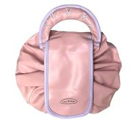 LYEAA Neceser con cordón, Organizador de Maquillaje Impermeable, Bolsa de Almacenamiento de Gran Capacidad, Estuche Organizador de cosméticos de Piel sintética para Mujeres y niñas