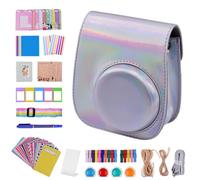 LYEAA Paquete Bolsa para cámara Correa para el Hombro Filtros de Marco de película Pegatinas 10 en 1 Accesorios para cámara instantánea para Fujifilm Instax Mini 12/11/9