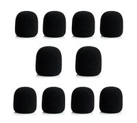 LYEAA Paquete de 10 protectores para micrófono de escenario de mano, cubierta de esponja para micrófono, protector de espuma para KTV DJ Stage micrófono