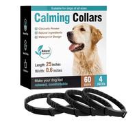 LYEAA Paquete de 3/4 Collar calmante para Mascotas, Alivio del estrés y la ansiedad, Collar calmante Ajustable, Calma Natural, Collares calmantes para Perros/Gatos