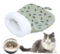 LYEAA Saco de Dormir para Gatos Suave y Lindo Saco de Dormir para Gatos de Dibujos Animados Cama para Gatos de Felpa Saco de Dormir para Mascotas para Gatitos y Cachorros de Interior