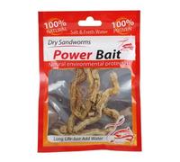 LYEAA Señuelos de Pesca de Gusanos de Arena Secos Cebo Artificial Gusanos de Arena Secos Realistas para Pesca de Agua Salada y Agua Dulce