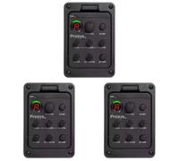 LYEAA Sintonizador de ecualizador de guitarra acústica clásica 201, sistema de preamplificador integrado, 4 bandas para Fishman Presys+
